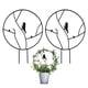 thumbnail image 1 of 2 enrejados de hierro para jardín para plantas trepadoras, enrejado pequeño a prueba de herrumbre de 13,6 pulgadas para plantas en macetas de interior, enrejado circular redondo, negro, 1 of 5