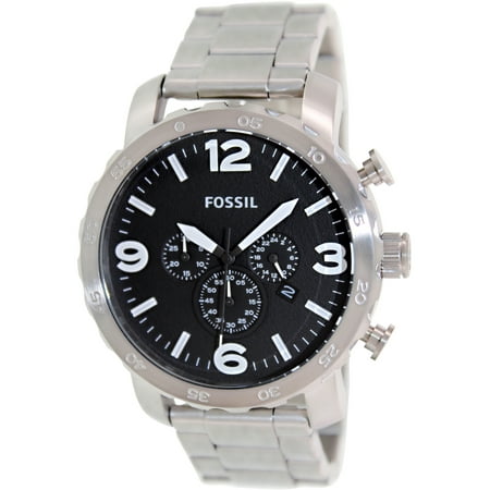 UPC 691464876159 product image for Fossil Men's Nate JR1353 Silver Stainless-Steel Analog Quartz Watch | upcitemdb.com