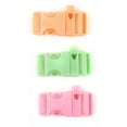 thumbnail image 2 of Glow-In-The-Dark Buckles W/Whistles 3/Pkg-Pink, Green &amp; Orange, Pk 6, 2 of 2