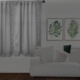 thumbnail image 3 of 52 X 63 Inch Blackout Polyester Curtains with Rod Pocket Grayish White - 2 Panels, 3 of 3