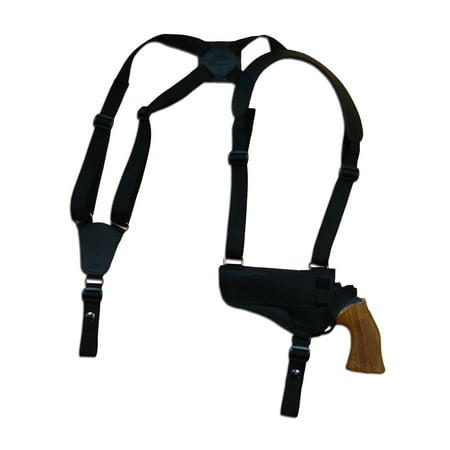 Barsony Left Hand Draw Horizontal Shoulder Holster Size 7 Dan Wesson Rossi Ruger Taurus for 4