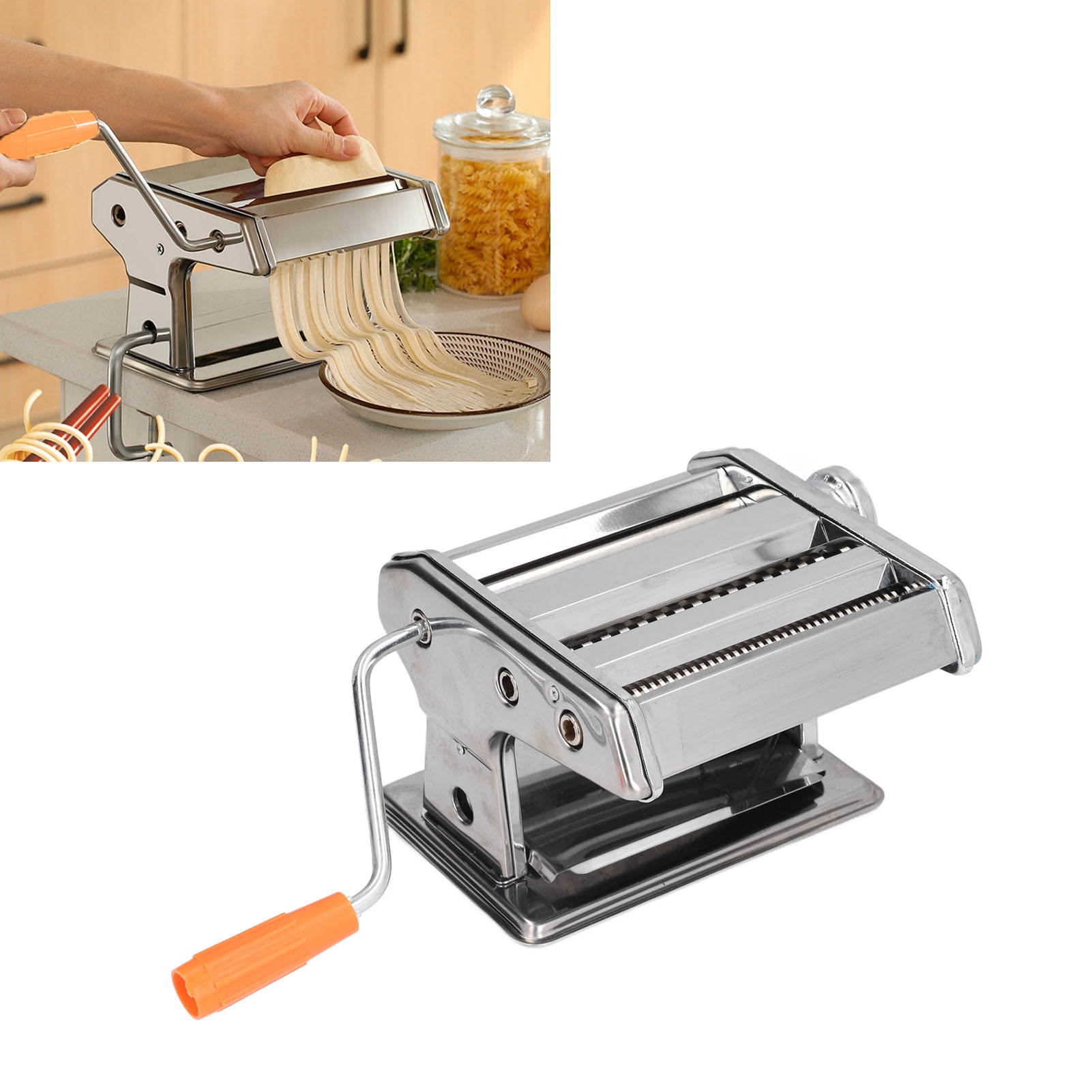 Professional Pasta Maker Machine Adjustable Settings Removable Blade Pasta Cutter Easy To Use Easy To Install For Home For Noodle Shop 150 Pasta