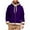 Purple, variant on Men's Christmas Hooded Jacket Fleece Lined Long Sleeve Drawstring Solid Zip Up Cardigan Coat with Pockets Green S