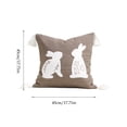 thumbnail image 3 of Easter Rabbits Party Decoration Arrangement Dining Table Cushion For Household Use Sofa Living Room Bedding, 3 of 6