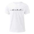 thumbnail image 3 of Casual Short Sleeve T Shirt with Minimalist Letter Print Comfortable Blend Tee for Everyday Wear Men's T Shirt T Shirts Men Graphic Tie Mens T Shirts Soft T, 3 of 4