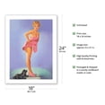 thumbnail image 2 of A Surprising Figure - Vintage Pin Up Girl Print by Edward Runci c.1949 - Bamboo Fine Art 290gsm Paper Print (Unframed) 18x24in, 2 of 4