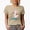 Tan, variant on Distressed Bunny Babe, Easter Sunday or Day - Cute Rabbit Art, Favor, Souvenir or Merch Gift, White T-Shirt, 3XL