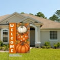 thumbnail image 2 of JOOCAR Welcome Pumpkin Linen Garden Flag for Fall Autumn Home Outdoor Garden Yard Door Decor 12x18 inch, 2 of 4