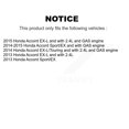 thumbnail image 2 of Transit Auto Front Rear Wheel Hub Bearings Assembly Coated Disc Brake Rotors and Ceramic Pads Kit (10Pc) for Car Honda Accord - Left Right Side (Driver Passenger) KBB-107599, 2 of 10