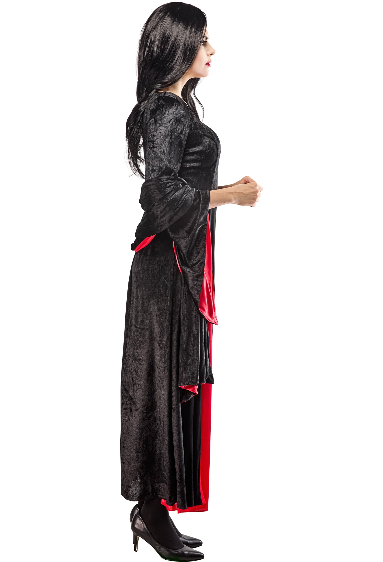 Wednesday Morticia Halloween Costume for Adults, Womens Size M (8/10), by Rubies