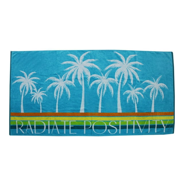 Serviette de plage en jacquard teint en fil Hometrends