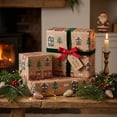 thumbnail image 2 of Clearance! Kraft Christmas Wrapping Paper, Vintage Train & Village, 17" x 118" Roll, 2 of 6