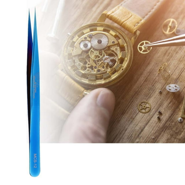 Ymiko Professional Gem & Diamonds Stone Locking Jewellery Tweezers Slide Lock Fine Tip