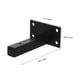 thumbnail image 2 of BRIGHTFUFU 4Ud Soportes De Estantes Flotantes Negros De Resistente Para Montaje En Pared, 2 of 7
