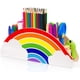 thumbnail image 1 of Portalápices y porta lápices de madera - Organizador de escritorio Rainbow Supply Caddy para suministros de oficina, 1 of 4
