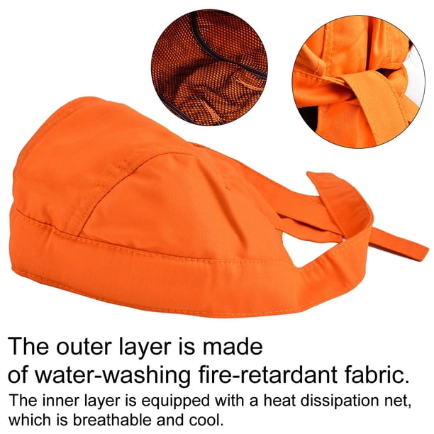 Gorro de Soldadoura, Lavable, Retardante de Llama, Resistente Al Fuego, Protector Gorro Gorro para Solder, Tipo Pañuelo, Gorro de Soldadoura, Gorro de Soldador, Gorros de Soldadoura para