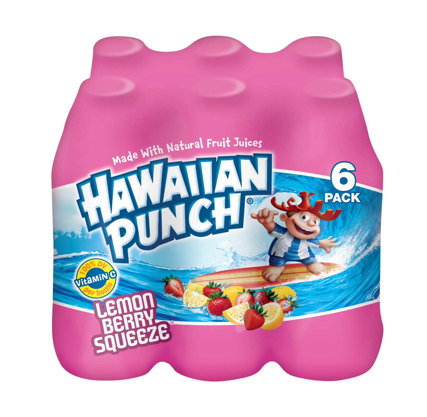 Hawaiian Punch Lemon Berry Squeeze, 10 Fl Oz 6pk