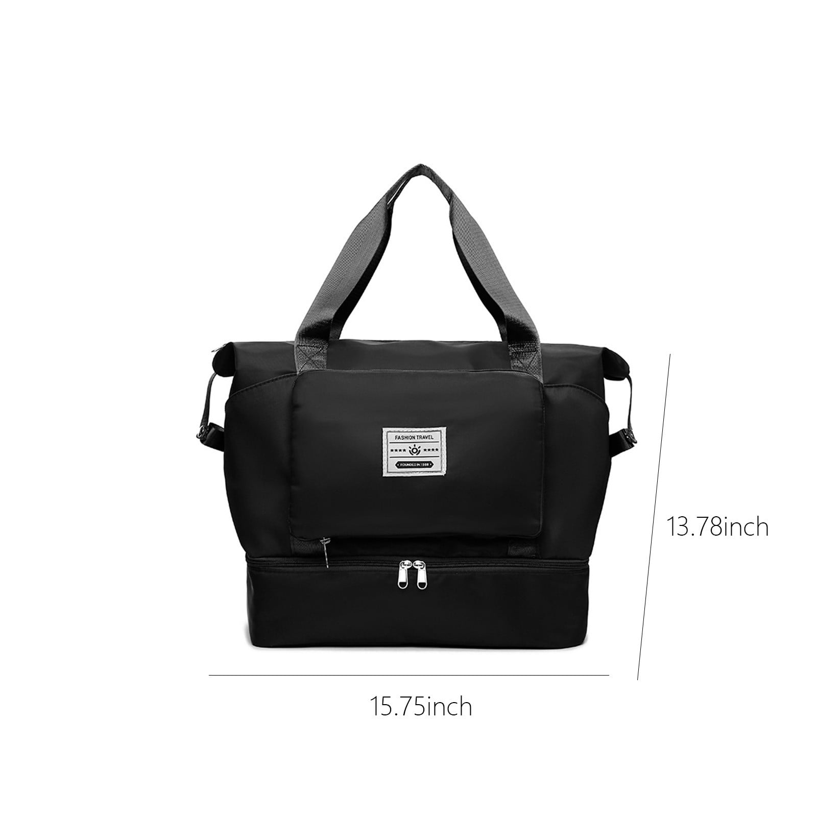 Large Travel Tote Bag, Expandable Gym Tote Bag,Carry On Overnight Bags For Women With Trolley Sleeve Wet Pocket,travel Duffel BagsTravel