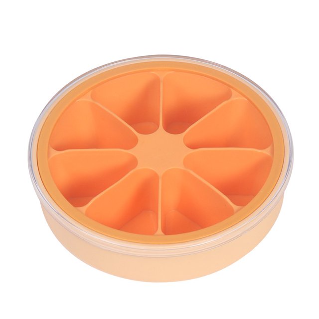 Cubito de hielo de silicona cubierto, molde de plástico para hielo congelado rápidamente, molde para hielo para refrigerador doméstico, caja de hielo creativa.