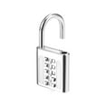 thumbnail image 5 of Uxcell 10-Digit Combination Padlock Push Button Lock, for Locker Cabinet Silver Tone, 5 of 5