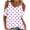 Womens Tops Purple, variant on Womens Cold Shoulder Blouses Sexy Short Sleeve Round Neck Loose Fit Going Out Tops Casual Polka Dot Pullover Ladies Loose Summer T Shirts