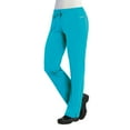 thumbnail image 3 of Maevn Pure Women's 3 Panel V-Nect Top & Relaxed-Fit Elastic Drawstring Cargo Pant Scrub Set, 3 of 5