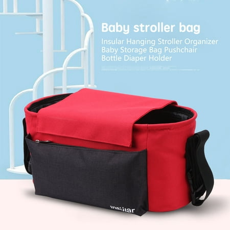 Insular Hanging Stroller Organizer Baby Storage Bag Pushchair Bottle Insular Hanging Stroller Organizer Baby Storage Bag Pushchair Bottle Diaper Holder