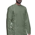 thumbnail image 3 of Atasi Printed Ethnic Kurta With White Churidar Pajama Set For Men Summer Wear, 3 of 3