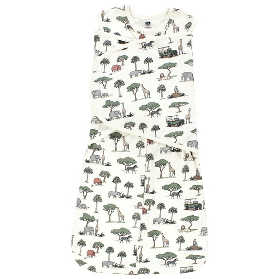 Hudson Baby Unisex Convertible Swaddle Sleep Sack, Going On Safari, 0-3 Months