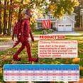 thumbnail image 3 of Magotan Halloween Kids Dragon Costume,Kids Halloween Dress Up,Halloween Funny Costume Cosplay Dragon Jumpsuit,Red,M, 3 of 7