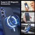 thumbnail image 2 of SHILIU-Magnetic Compatible with Samsung Galaxy S25 Plus Case, Stylish Slim Translucent Matte Protective Cases with Screen Protector for S 25+ 6.7'' 2025-Blue, 2 of 4
