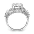thumbnail image 2 of Sterling Silver Rhod-plated CZ Ring QR6939, 2 of 5