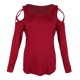 thumbnail image 1 of Blusa de otoño con mangas largas y hombros descubiertos para mujer S, 1 of 9