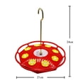 thumbnail image 2 of Comederos para colibríes para colgar al aire libre - Comedero para colibríes con 8 puertos de alimentación y foso para hormigas incorporado, 2 of 5