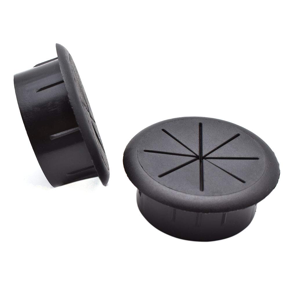 2 Inch (50mm) Flexible Desk Grommets Wire Cord Hole Cover Cable