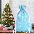 thumbnail image 3 of ziyahi Christmas Candy Bag Drawstring Cookie Snacks Wrapping Packing Pouch Xmas Printed Party Gift M, 3 of 7