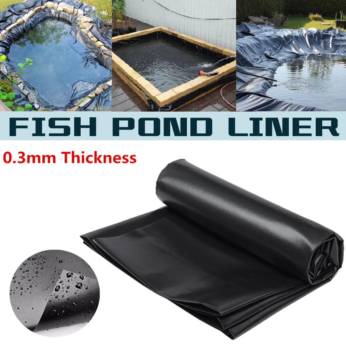 Composite Geomembrane Landscaping Fish Pond Liner Membrane 0.3mm ...