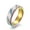 Rainbow, variant on 6MM Rose Gold/Rainbow Frosted Spinner Band Women's Titanium Steel Ring Size 5-10