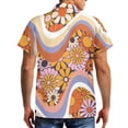 thumbnail image 4 of Garronmavis Matching Vacation Outfits for Couples Hippy Flowers Mens Short Sleeve Shirt Size M Polyester and Women's Tank Dress with Pocket Sleeveless Sundress, 4 of 7