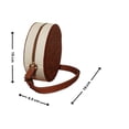 thumbnail image 2 of Bolsa en forma de GALLETA, Diseño de Comida, Pan de Dulce, Bandolera para Mujer Cross-Body, Correa Ajustable, Color Marrón con Blanco, Moda Kawaii, Novedoso y Encantador (Bolsa para Mujer)., 2 of 5