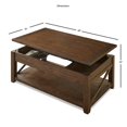 thumbnail image 4 of Table Basse Mobile en Bois Lenka Finition Chocolat Espresso, 4 of 4