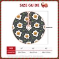 thumbnail image 2 of Salouo Cute Poached Eggs Christmas Tree Skirt 36" Farmhouse Christmas Decorations Snowman Xmas Tree Skirt Tree Mat for Holiday Party Decor, 2 of 8