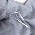 thumbnail image 3 of Move Over 3 Pieces Grayish Blue Bedding, Boho Fringe Duvet Cover Set Queen, Washed Microfiber, No Filling, 3 of 8