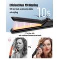 thumbnail image 5 of Rizador de pelo con flujo de aire de 360° - Plancha y rizador de pelo 2 en 1 de 1,25 pulgadas con ventilación de aire frío para fijar el peinado, rizador extra largo, 5 temperaturas y doble voltaje pa, 5 of 5