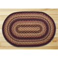 thumbnail image 1 of Earth Rugs 05-371 Oval Shaped Rug, Black Cherry, Chocolate and Cream, 1 of 1