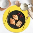 thumbnail image 5 of 15 Inch Round Braided Placemats, Washable Heat Resistant Cotton Polyester Circle Place Mats for Kitchen Dining Table,1 Pack(Multicolor 11), 5 of 6