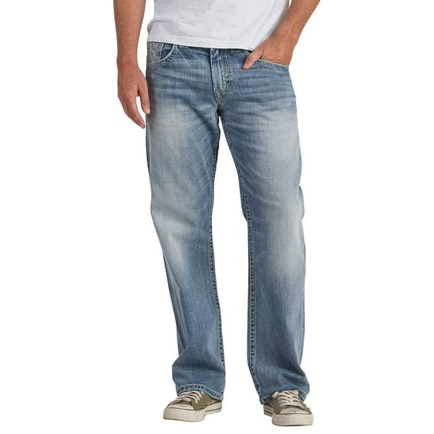 Silver Jeans Co Jeans - Mens Jeans 33x30 Classic Straight Leg Stretch ...