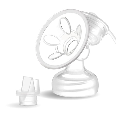 Maymom Breast Pump Parts Compatible with Philips Avent Comfort Breastpump SCF332/334, One-Side; Incl. Flange, Valve, Tube, Massage Pad, Suction Membrane, Cap; Not Original Avent Pump Parts