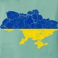 thumbnail image 3 of CafePress - Outline Ukraine Flag And Map Cracked Women's Comfo - Womens Comfort Colors® Shirt, 3 of 4