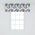 thumbnail image 2 of Ambesonne Abstract Window Valance, Brushstroke Pastel Colors, 42" x 18", Blue Violet and Pale Green, 2 of 3